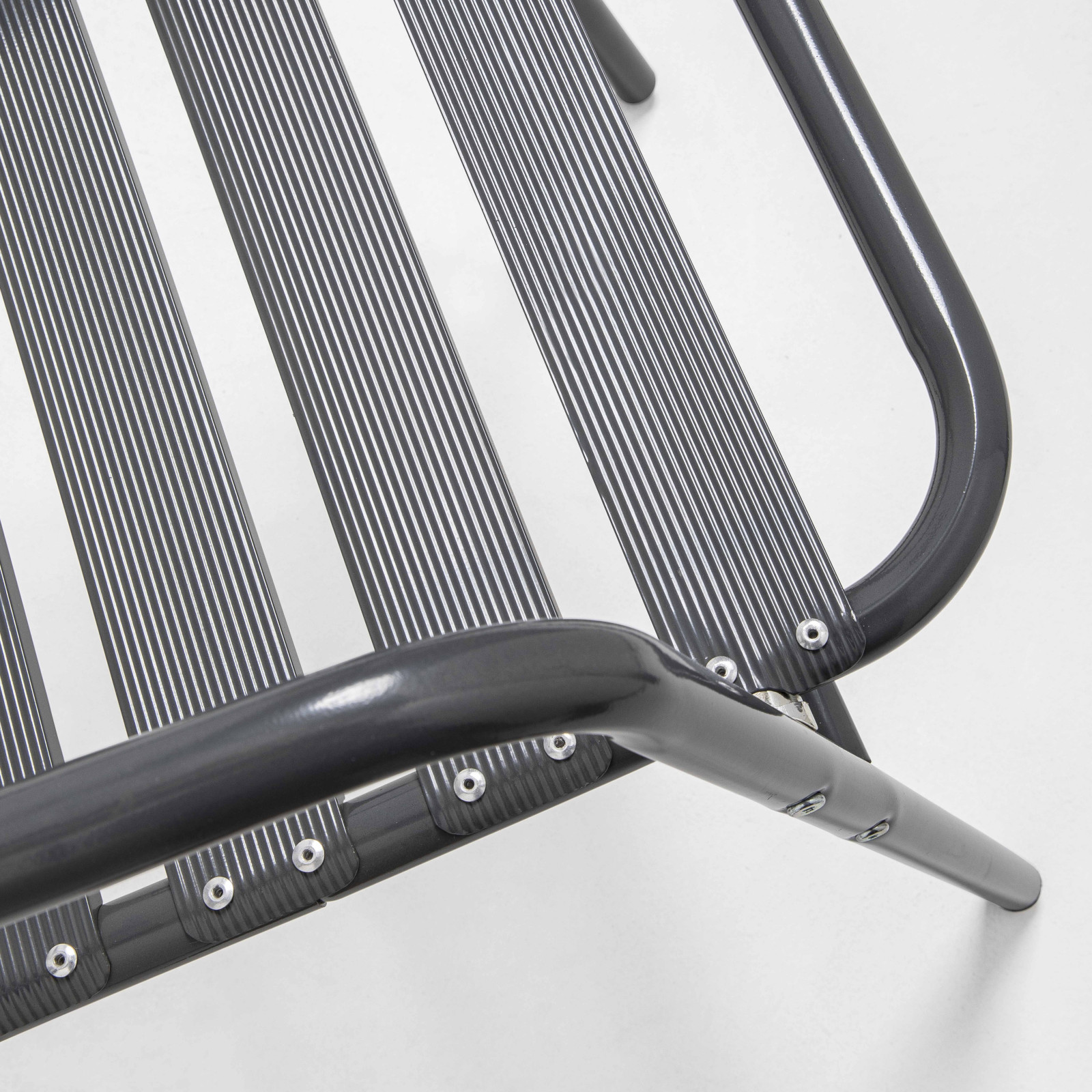 Chaise terrasse café alu gris 