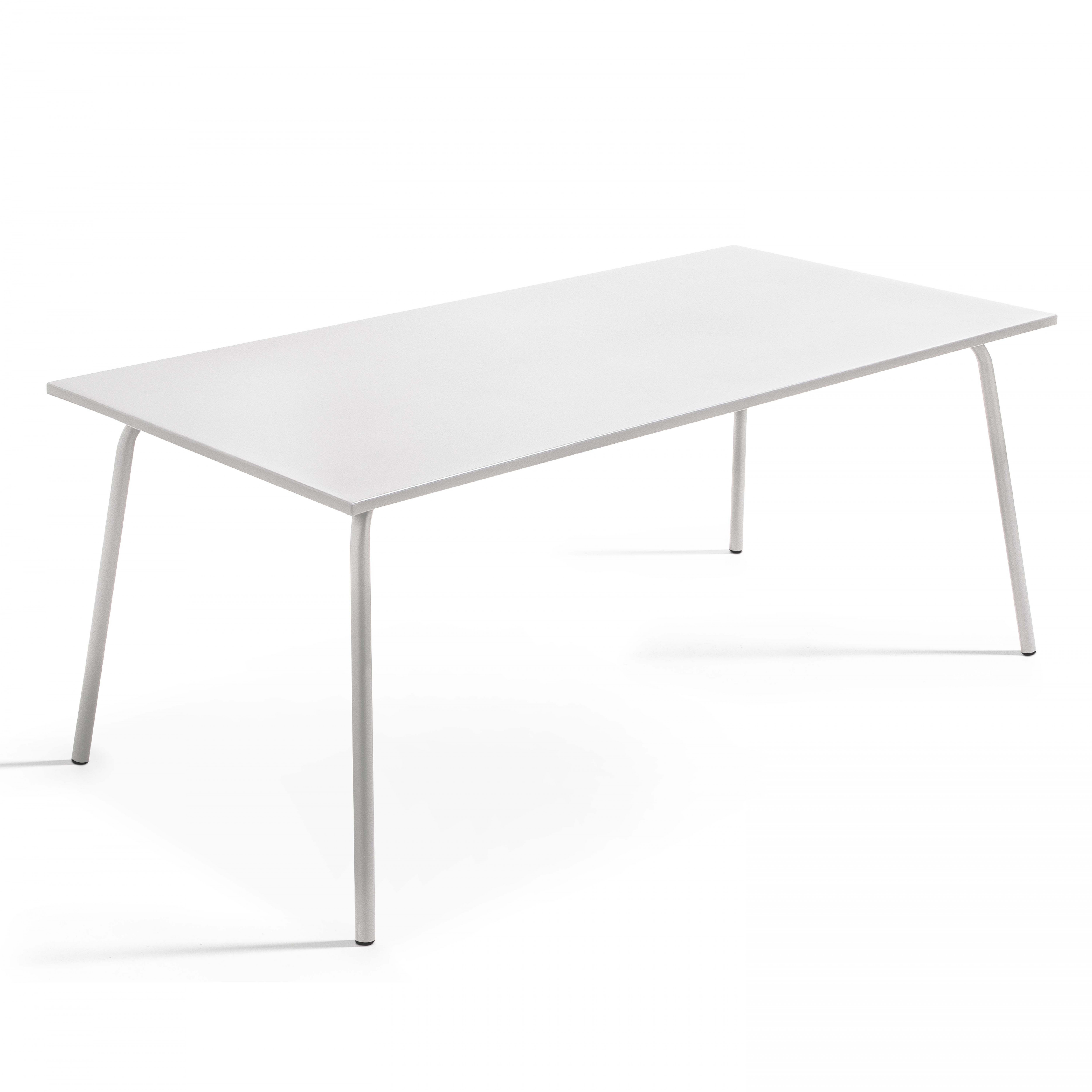 Table de jardin (180 x 90 x 72 cm) en métal design