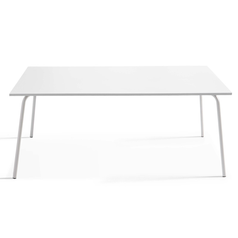 Table Terrasse blanc Metal