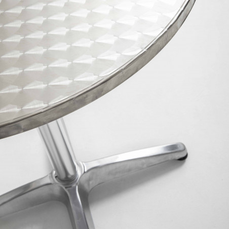 Focus plateau table ronde 4 places aluminium CHR