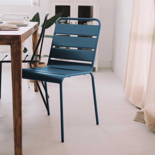 Chaise en métal style industriel | Oviala