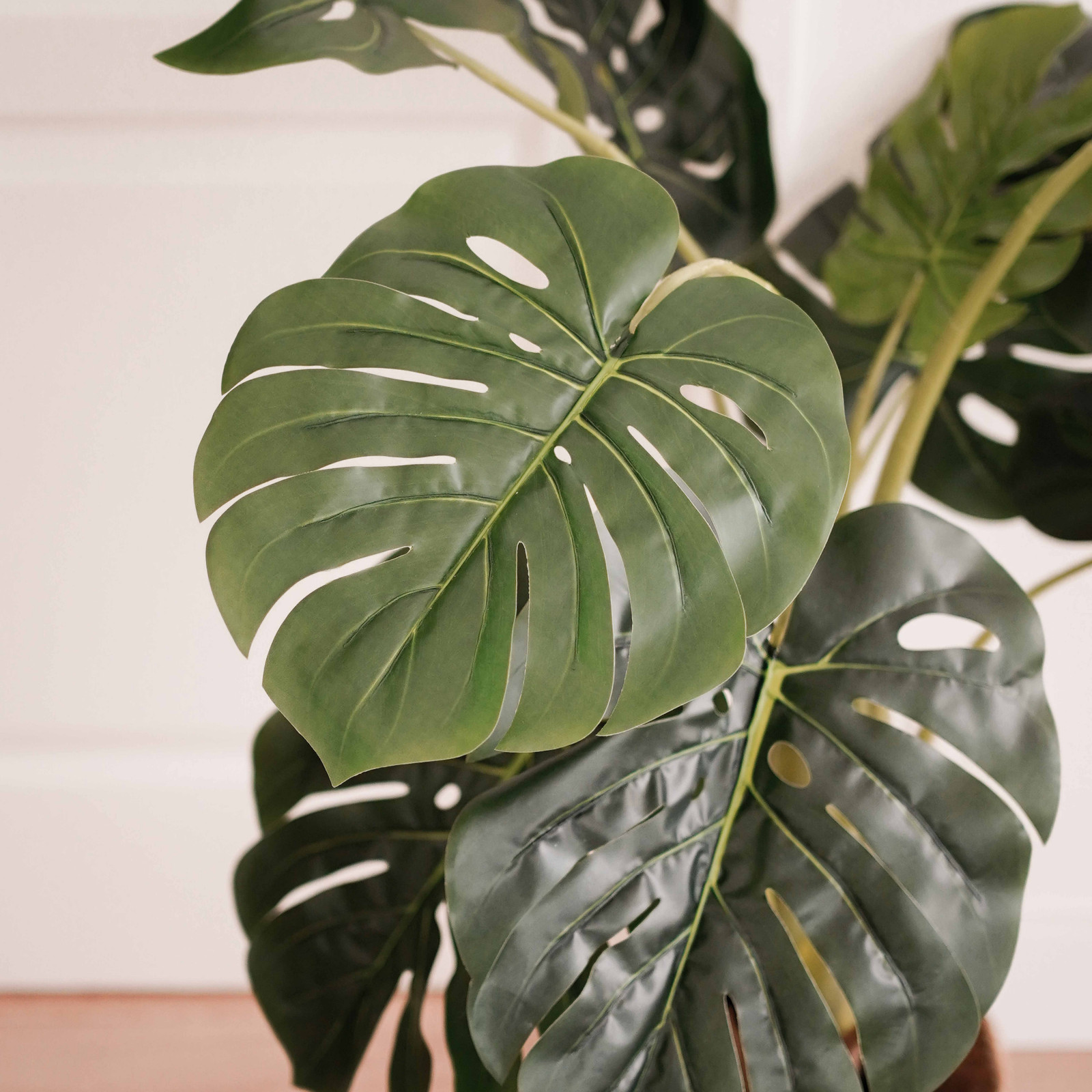 Focus plante artificielle monstera deliciosa