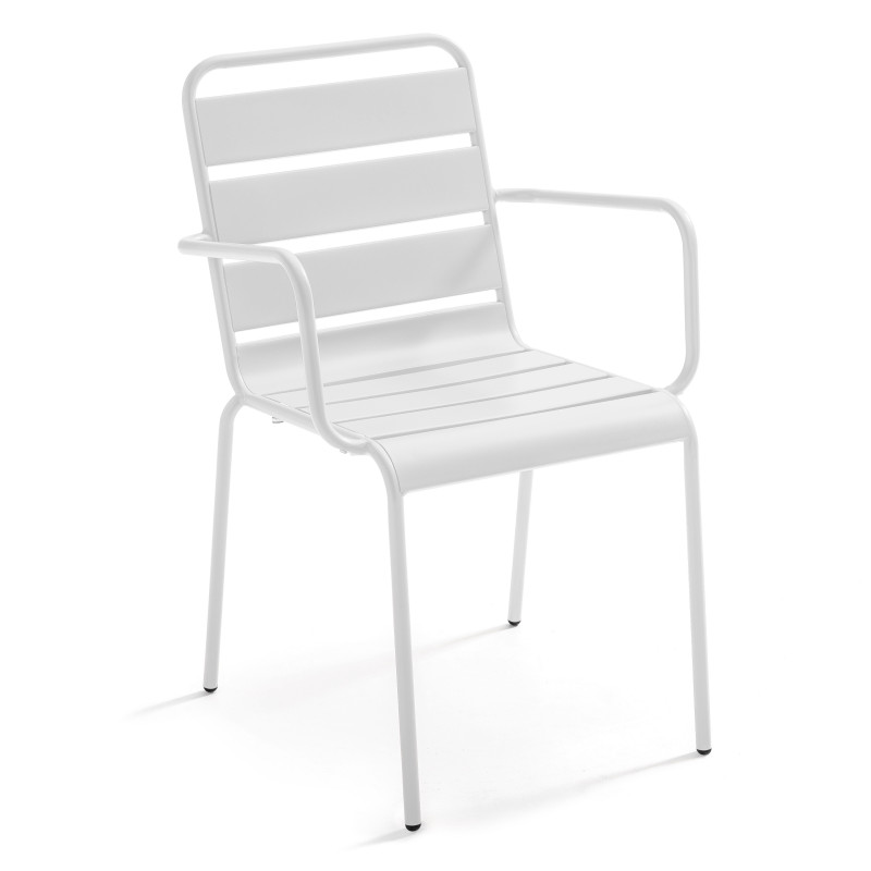 Chaise en métal BLANCHE salle à manger