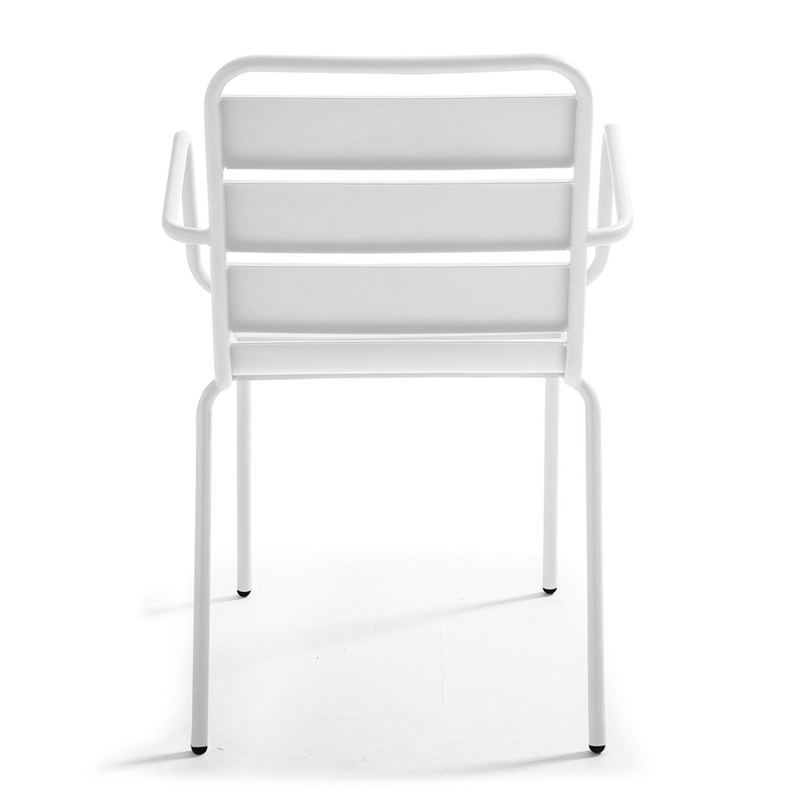 Fauteuil métal BLANC salle à manger