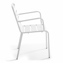 Fauteuil en métal indus BLANC intérieur