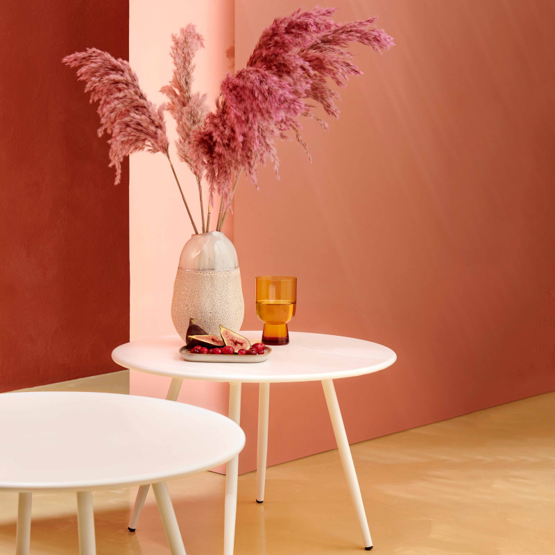 Table basse en métal BLANCHE (5/6)