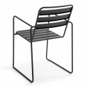 Chaise GRISE en métal intérieure