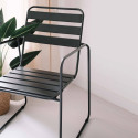 Chaise en métal GRISE intérieur