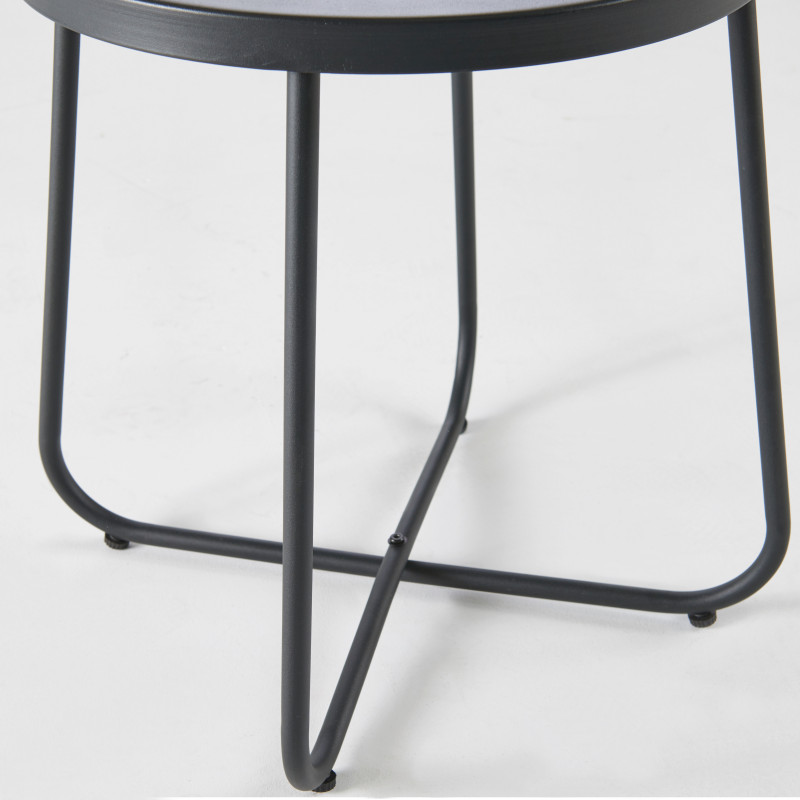 Focus table basse de jardin en métal