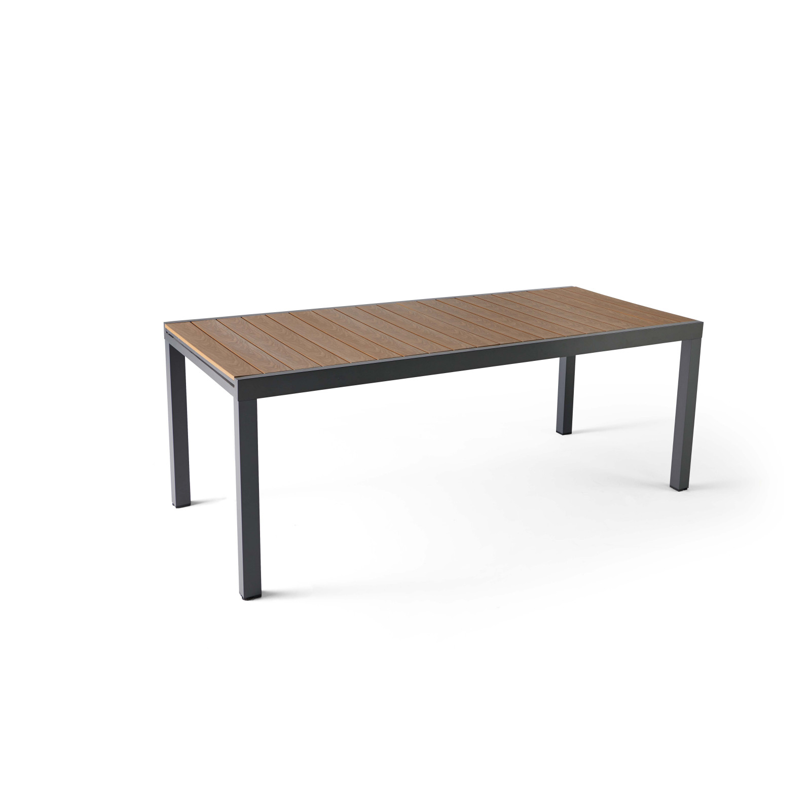 Table de jardin extensible plateau bois 8 places