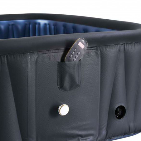 Spa gonflable noir 6 personnes avec télécommande