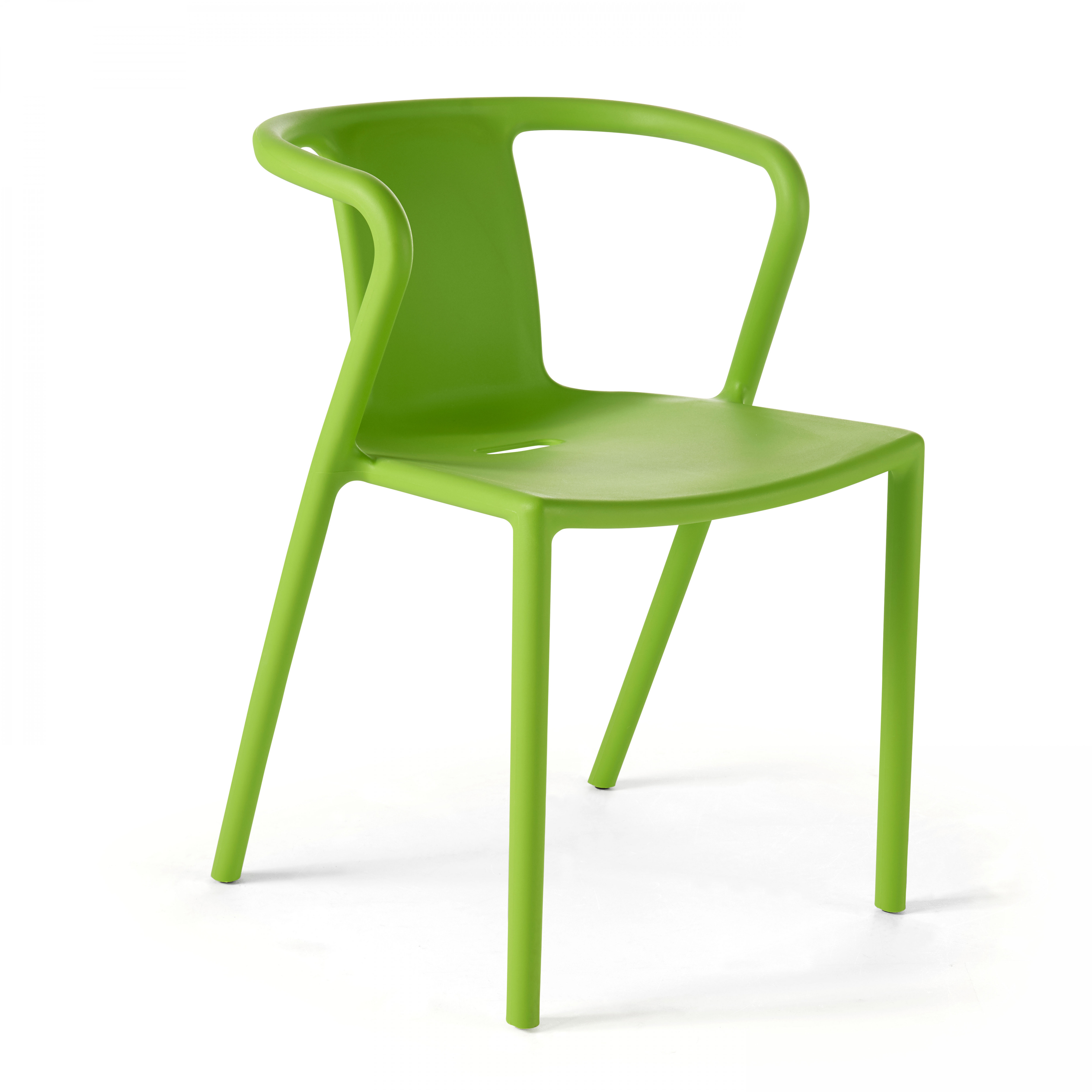 Chaise en plastique avec accoudoirs design