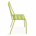 Chaise intérieur et extérieur en métal VERTE