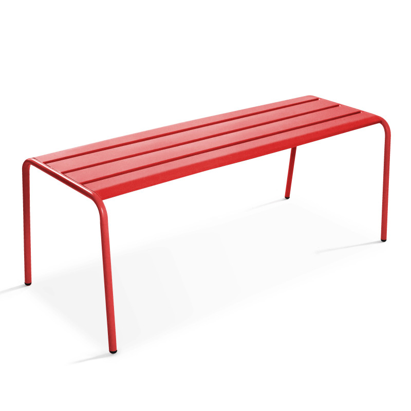 Banc en métal ROUGE salle à manger