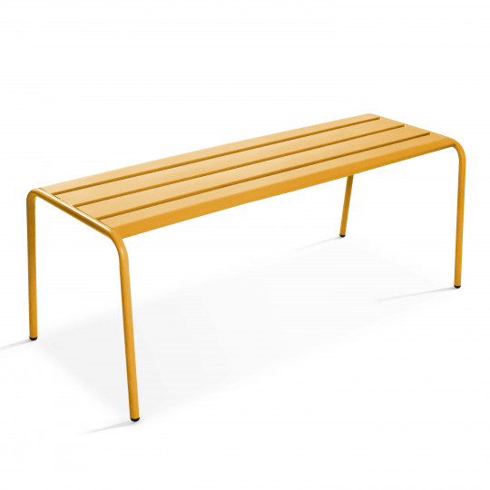 Banc en métal JAUNE salle à manger