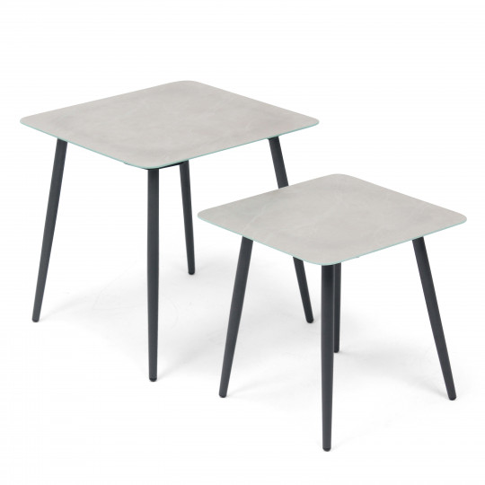 Lot de 2 tables basses gigognes