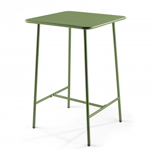 Table haute d'intérieur carrée Vert Cactus