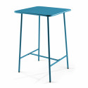 Table haute d'intérieur carrée Bleu Pacific