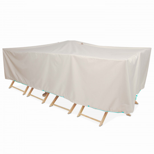 Practo Home housse pour table de jardin 185x75x75 cm blanc