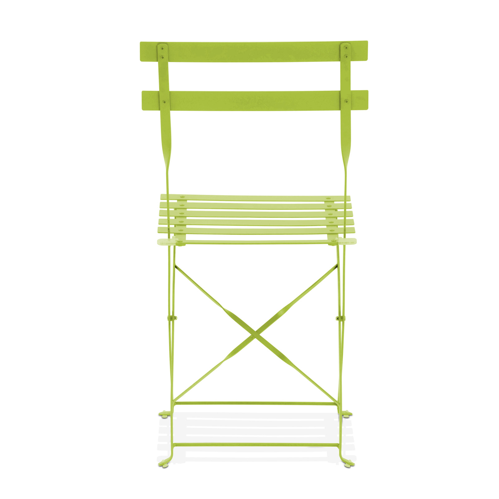 Chaise de jardin verte en métal