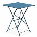 Table bistro pliante BLEUE PACIFIC en métal