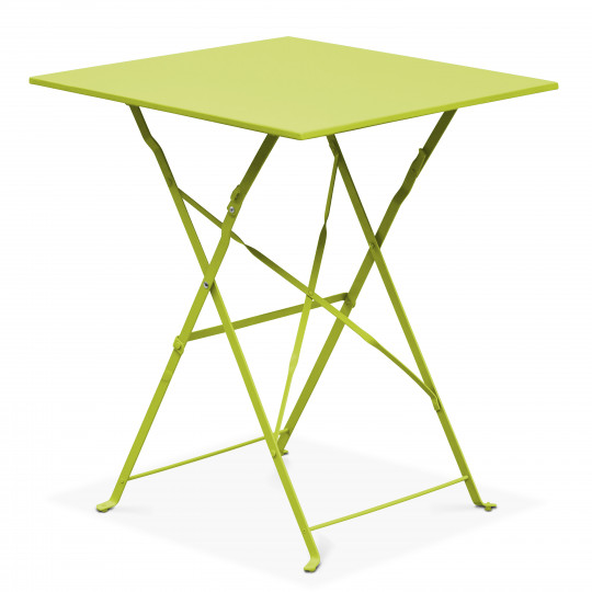 Table bistro pliante VERTE en métal