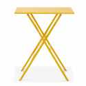 Table pliante en métal JAUNE