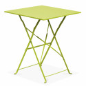 table bistro pliante VERT en métal