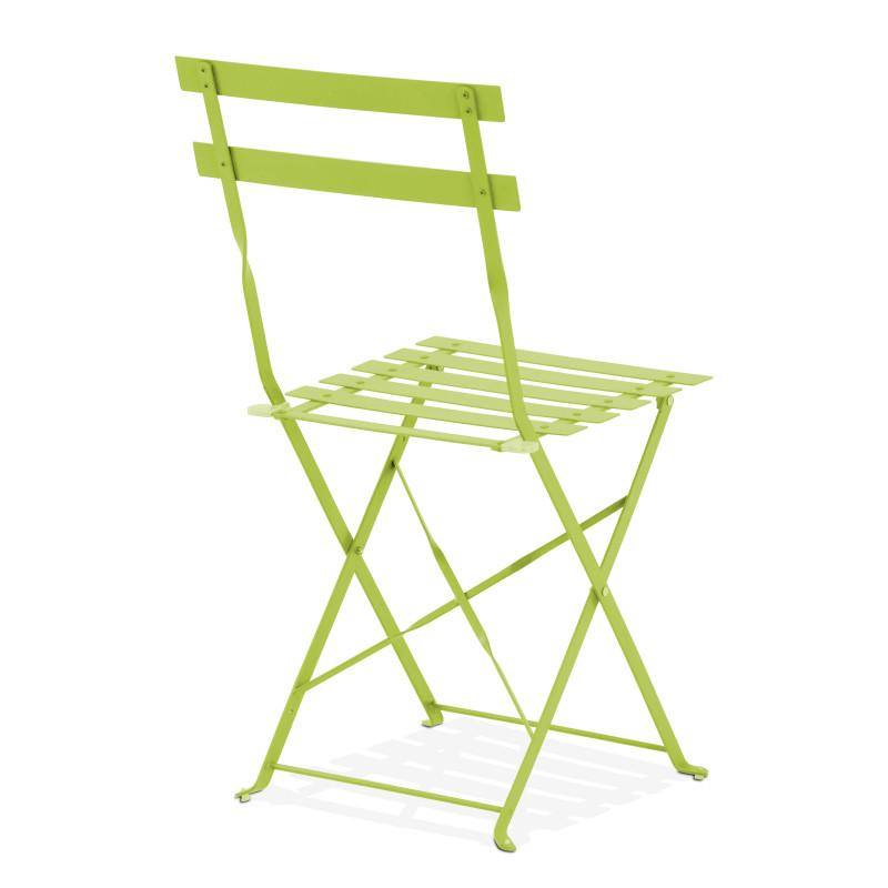 Chaise pliante métal VERT