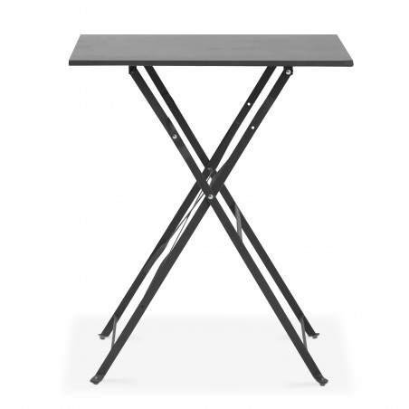 Table métal GRISE de jardin