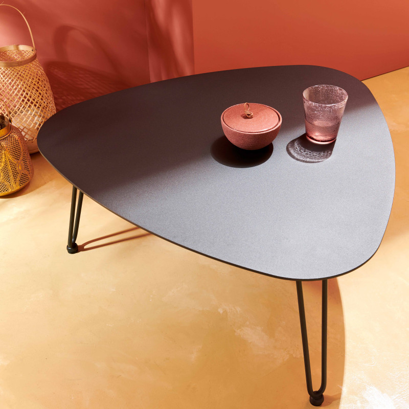 Salon de jardin en rotin synthétique avec 2 fauteuils et 1 table basse (6/7)