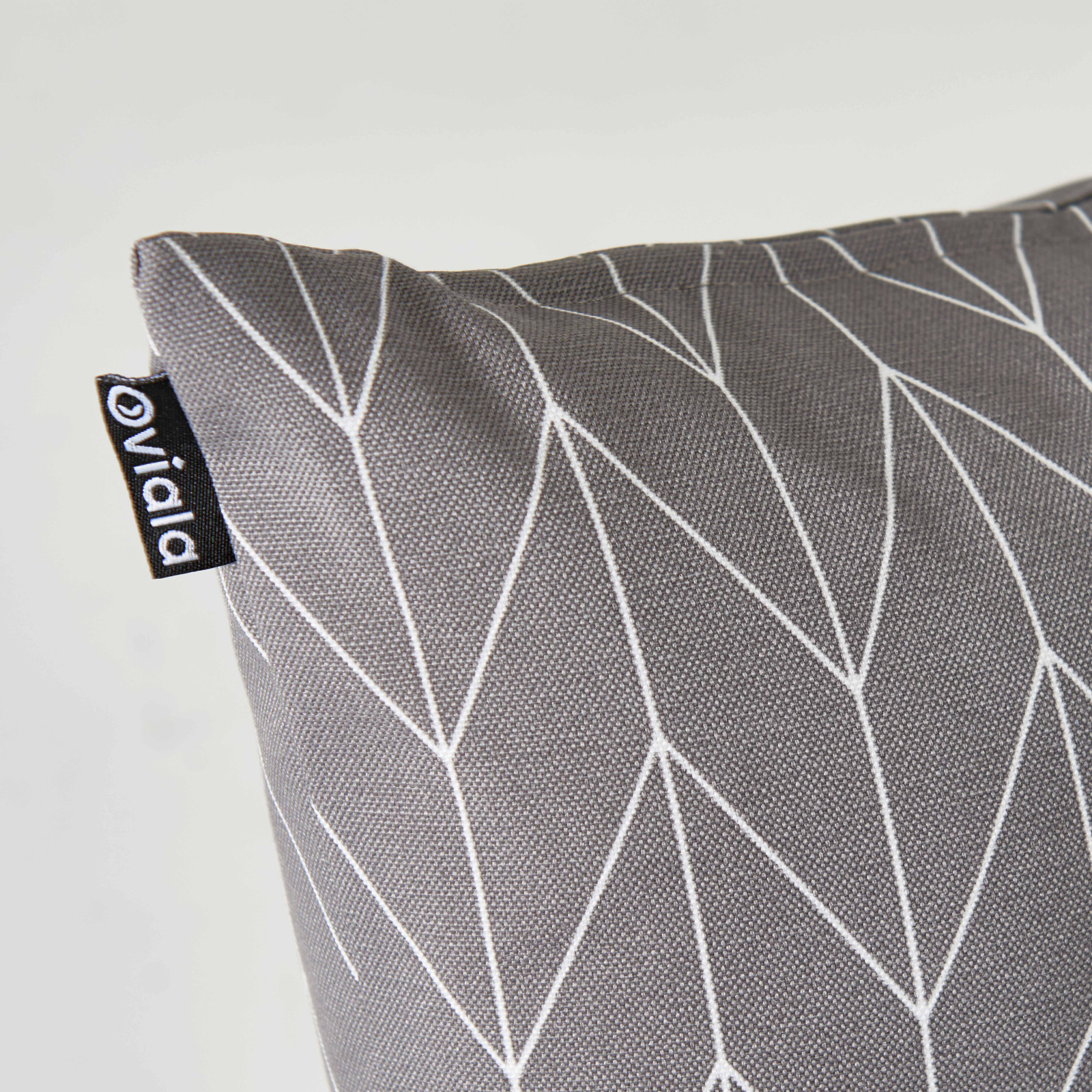 Focus coussin outdoor motifs GRIS ET BLANC