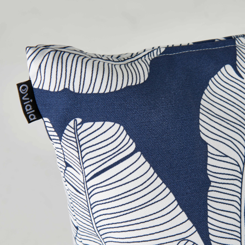 Focus coussin outdoor motifs BLEU ET BLANC (2/3)