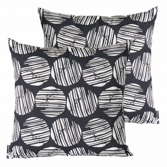 Coussins extérieurs carrés déhoussables 45x45 cm - Lot de 2 | Oviala