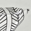 Focus coussin motif BLANC ET NOIR