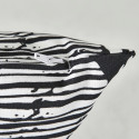 Focus coussin motif NOIR ET BLANC