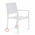 Lot de 2 embouts de protection pour pieds arrière BLANC