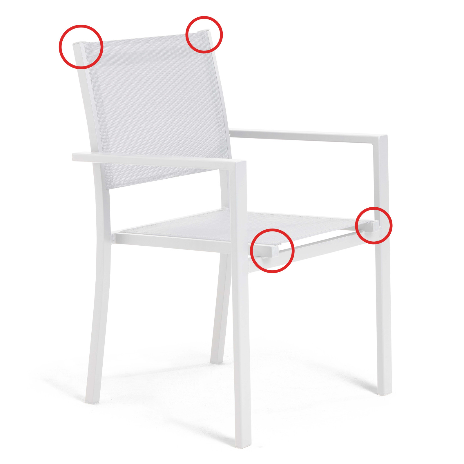 NICE LOT 2 PLUGS DOSSIER ET ASSISE CHAISE ET FAUTEUIL BLANC