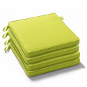 Lot de 4 galettes de chaises VERTE