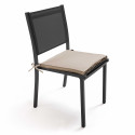 Lot de 4 galettes de chaises TAUPE
