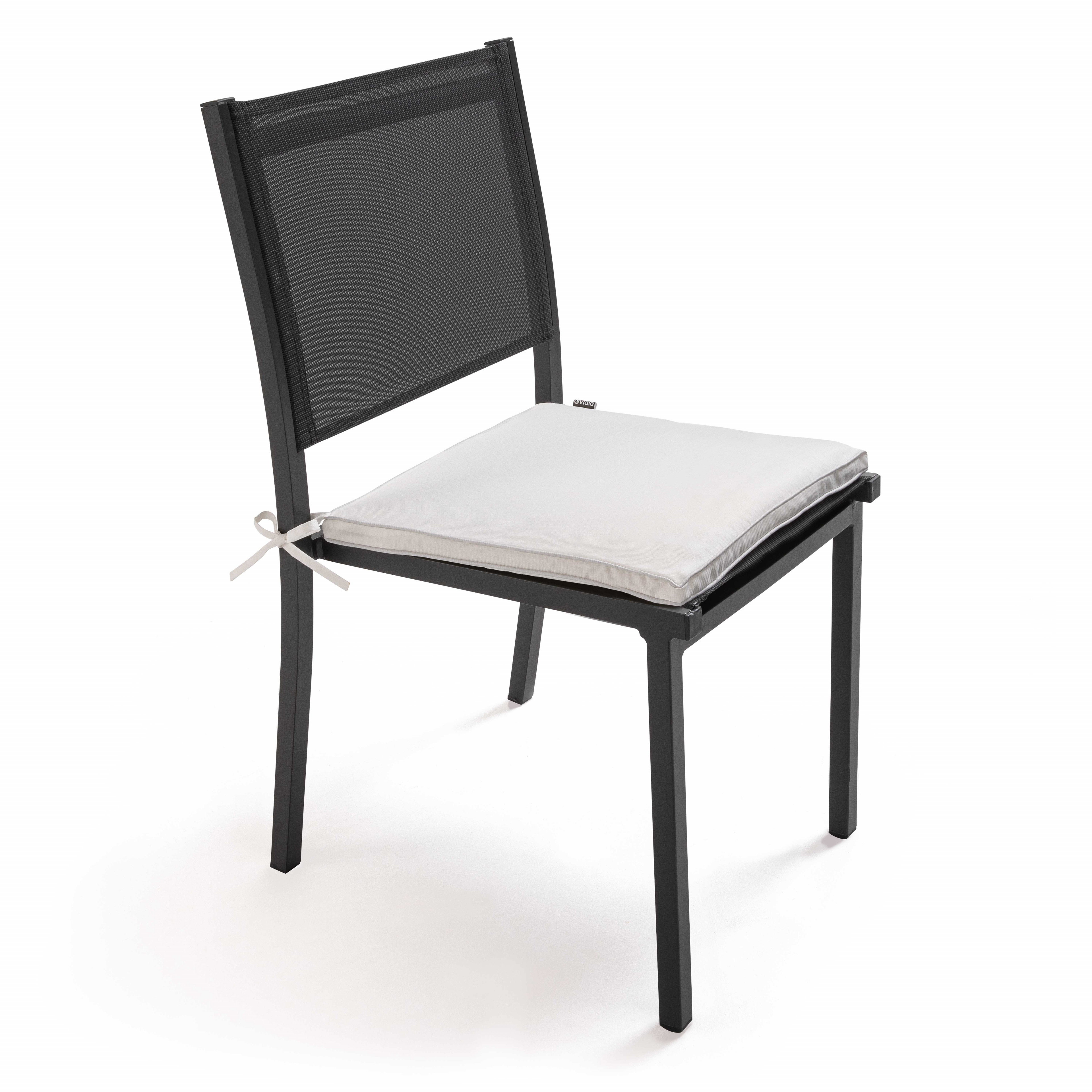 Galette de chaise à effet paille - Beige - 40 x 40 cm - Polyester