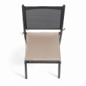 Lot de 4 galettes de chaises TAUPE