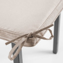 Lot de 4 galettes de chaises TAUPE
