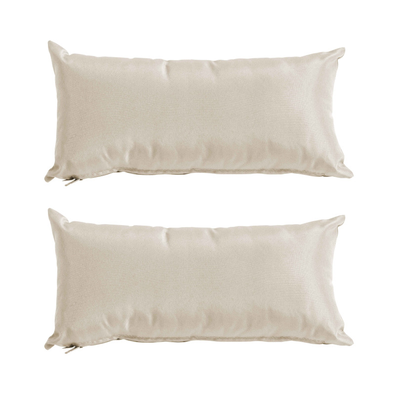 Lot de 2 petits coussins ÉCRU
