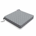 Galette de chaise 40 cm - Paita gris et blanc
