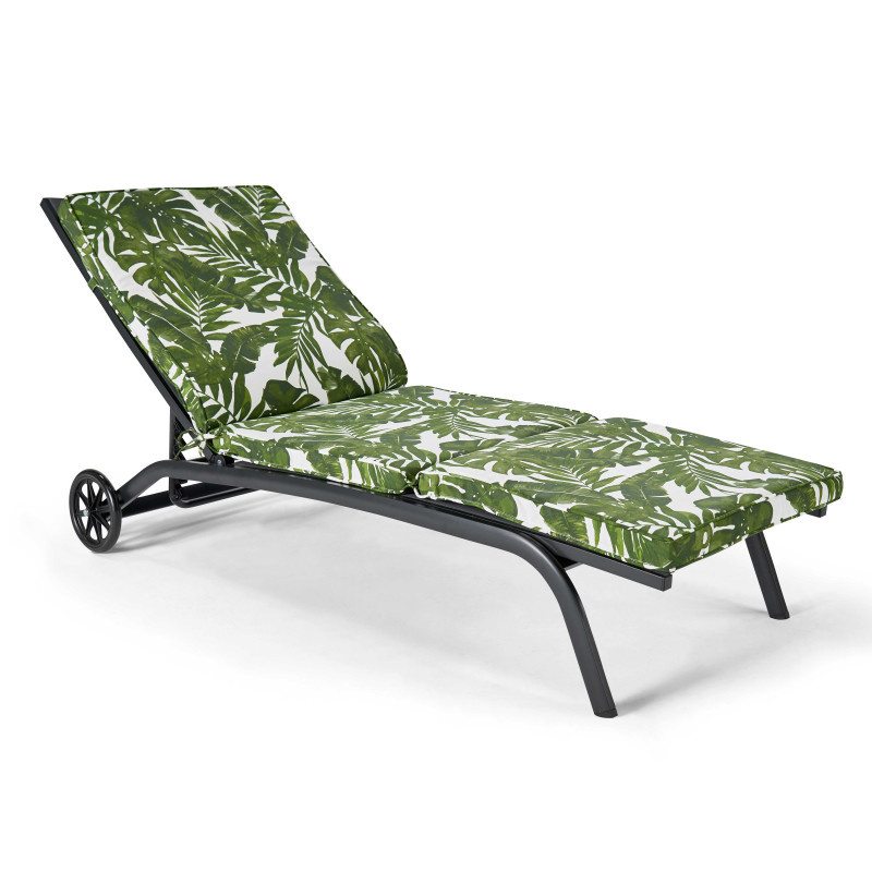 Lot de 2 matelas pour bain de soleil à motifs