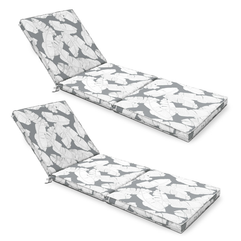 Lot de 2 matelas pour bain de soleil à motifs (1/6)