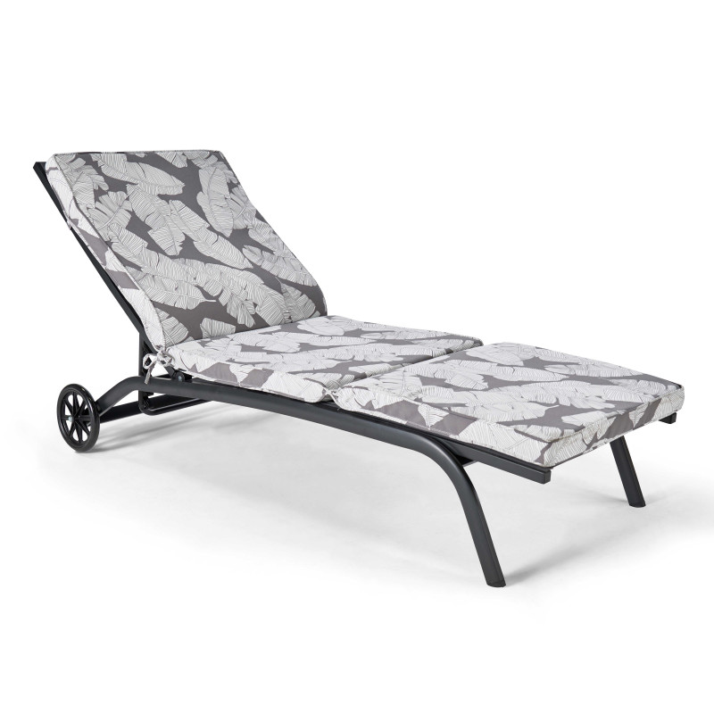 Lot de 2 matelas pour bain de soleil à motifs