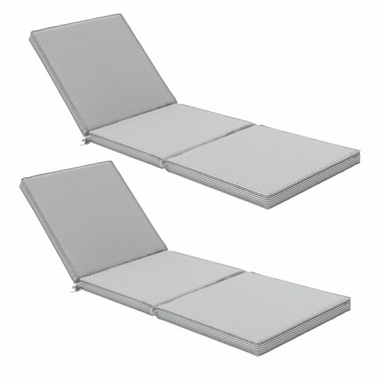 Lot de 2 matelas pour bain de soleil à motifs confortable | Oviala
