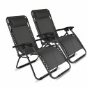Lot de 2 fauteuils relax, inclinables 2 positions (1/6)